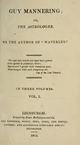 Cover of Guy Mannering