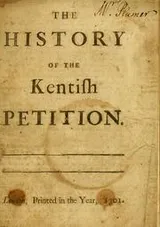 Cover of The history of the Kentish petition