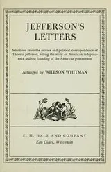 Cover of Jefferson's letters