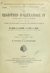 Cover of Les registres d'Alexandre IV