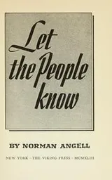 Cover of Let the people know