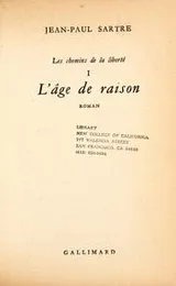 Cover of L'age de raison