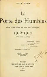 Cover of La porte des humbles, 1915-1917