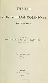 Cover of The life of John William Colenso, Bishop of Natal