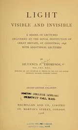 Cover of Light visible and invisible
