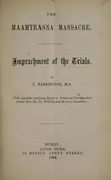 Cover of The Maamtrasna massacre