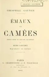 Cover of Émaux et camées