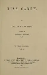 Cover of Miss Carew