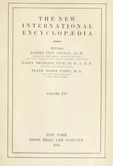 Cover of The new international encyclopaedia
