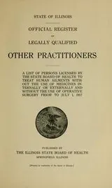 Cover of Official register of legally qualified other practitioners