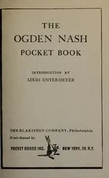 Cover of The Ogden Nash Pocket Book