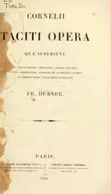 Cover of Opera quae supersunt