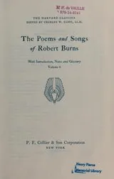 Cover of The poems and songs of Robert Burns