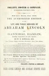 Cover of Political debates between Hon. Abraham Lincoln and Hon. Stephen A. Douglas