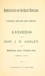 Cover of Reminiscences of the great rebellion