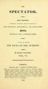 Cover of The Spectator