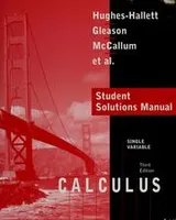 Cover of Student solutions manual to accompany Calculus