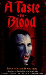 Cover of A taste for blood