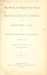 Cover of The times, and signs of the times