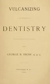 Cover of Vulcanizing as applied to dentistry