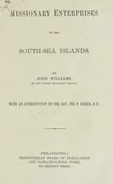 Cover of Missionary enterprises in the South-Sea Islands