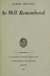 Cover of So well remembered
