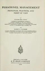 Cover of Personnel management, principles, practices, and point of view