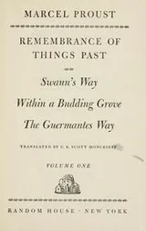 Cover of Rememberance of things past