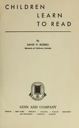 Cover of Children learn to read