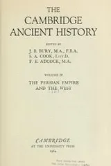 Cover of The Persian Empire and the West