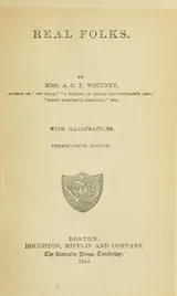 Cover of Real folks
