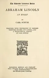 Cover of Abraham Lincoln