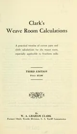 Cover of Clark's weave room calculations