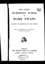Cover of The choice humorous works of Mark Twain