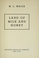 Cover of Land of milk and honey