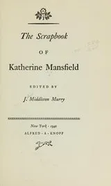 Cover of The scrapbook of Katherine Mansfield