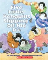 Cover of Five Little Penguins Slipping on the Ice: Audio Book