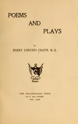 Cover of Poems and plays