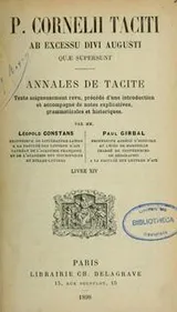 Cover of P. Cornelii Taciti Ab excessu divi Augusti quae supersunt