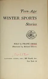 Cover of Teen-age winter sports stories