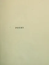 Cover of Poems