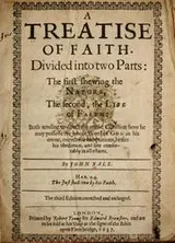 Cover of A treatise of faith, divided into two parts