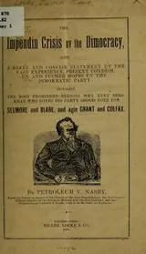 Cover of The impendin crisis uv the dimocracy