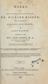 Cover of The works of that learned and judicious divine, Mr. Richard Hooker