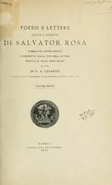 Cover of Poesie e lettere edite e inedite