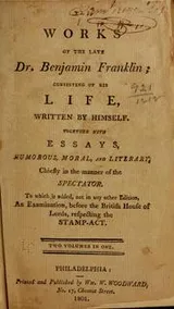 Cover of The works of the late Dr. Benjamin Franklin