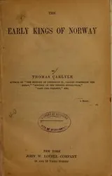 Cover of The early kings of Norway