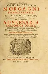 Cover of Joannis Baptistae Morgagni ... Adversaria anatomica omnia