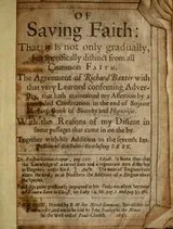Cover of Of saving faith