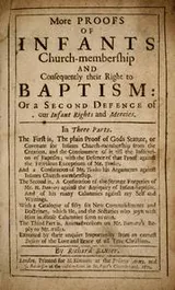 Cover of More proofs of infants chruch-membership and consequently their right to baptism: or A second defence of our infant rights and mercies